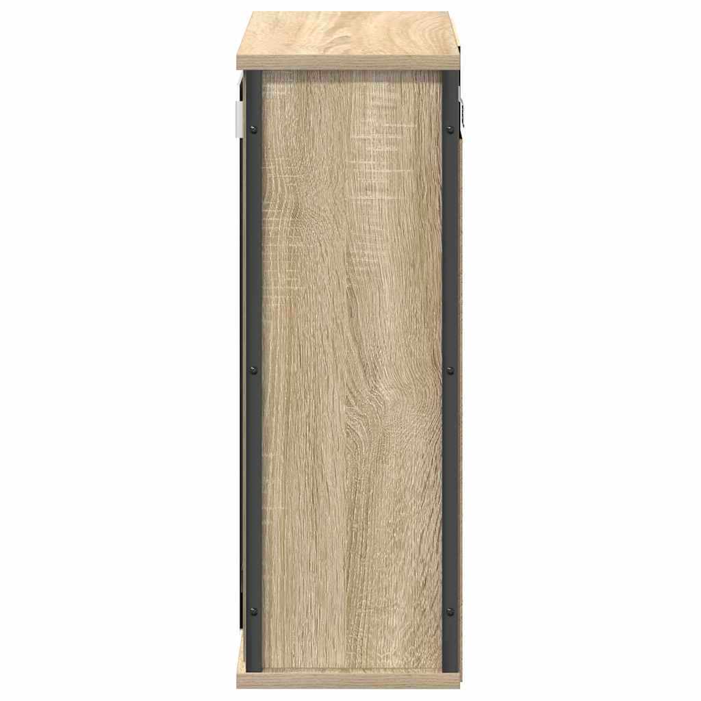 Pensile Da Bagno Con Specchio Rovere Sonoma 50X21X60 Cm