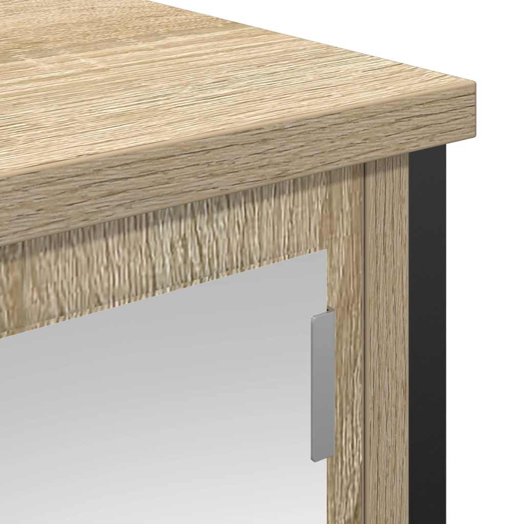 Pensile Da Bagno Con Specchio Rovere Sonoma 50X21X60 Cm
