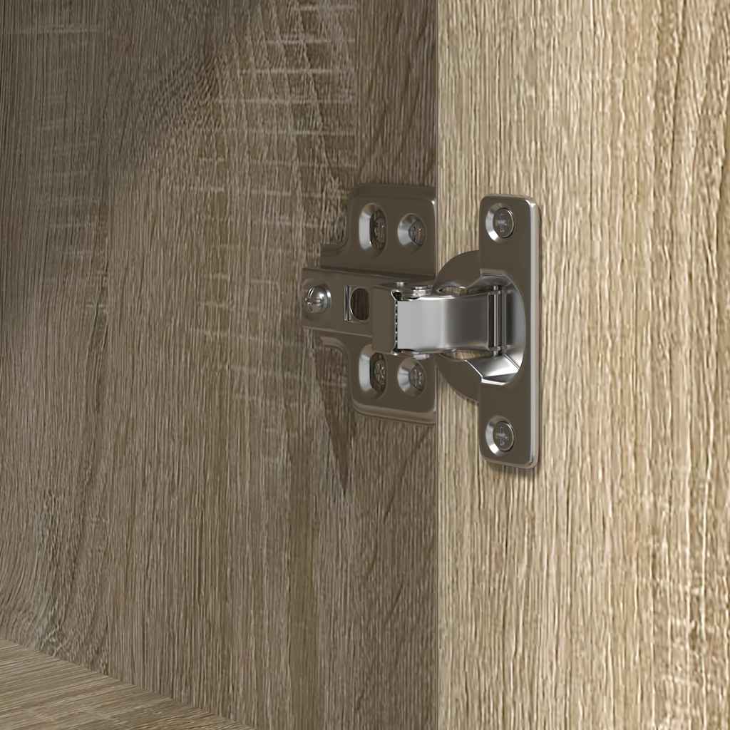 Mobile Da Bagno Con Ripiani Rovere Sonoma 36X35X165 Cm
