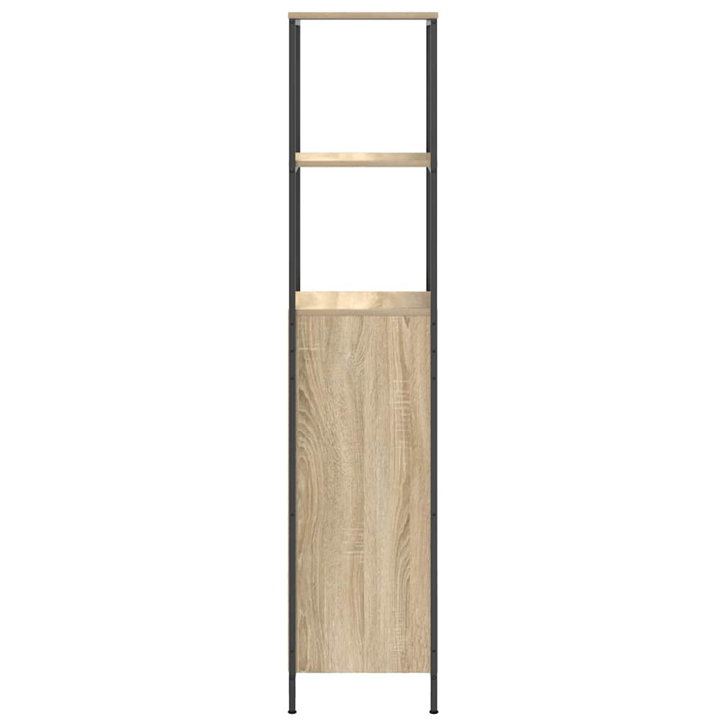 Mobile Da Bagno Con Ripiani Rovere Sonoma 36X35X165 Cm