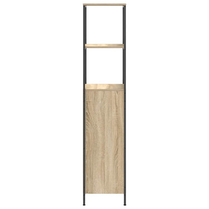 Mobile Da Bagno Con Ripiani Rovere Sonoma 36X35X165 Cm