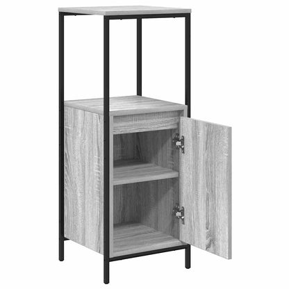 Mobile Da Bagno Con Ripiani Grigio Sonoma 36X35X95 Cm