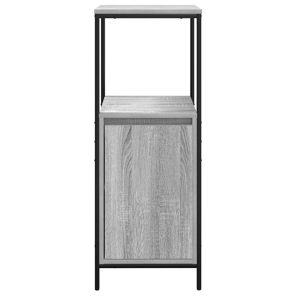 Mobile Da Bagno Con Ripiani Grigio Sonoma 36X35X95 Cm