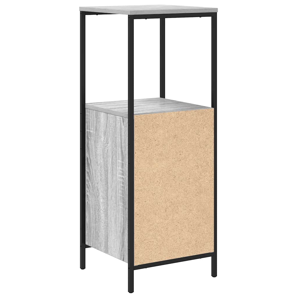 Mobile Da Bagno Con Ripiani Grigio Sonoma 36X35X95 Cm