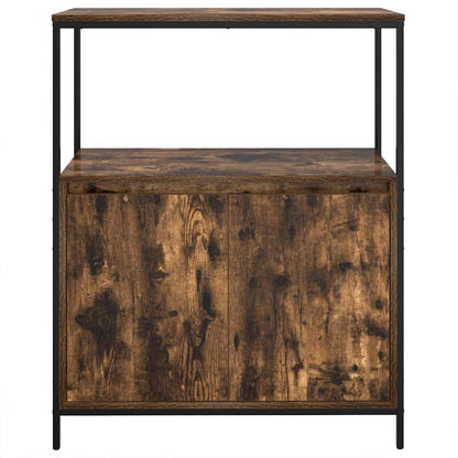 Mobile Da Bagno Con Ripiani Rovere Fumo 76,5X35X95 Cm