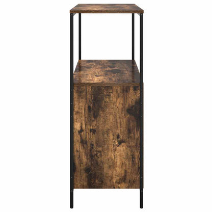 Mobile Da Bagno Con Ripiani Rovere Fumo 76,5X35X95 Cm