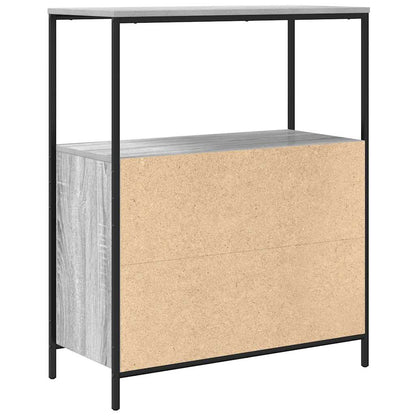 Mobile Da Bagno Con Ripiani Grigio Sonoma 76,5X35X95 Cm