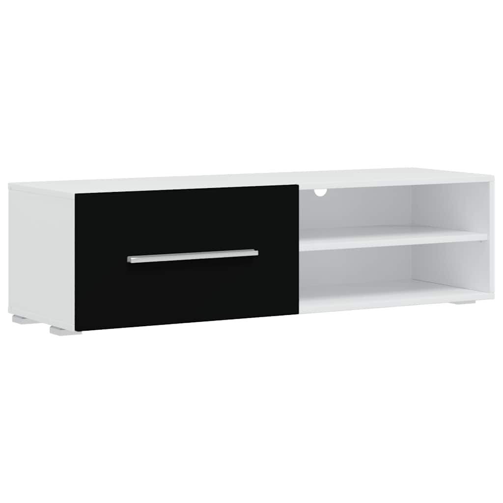 Unità Tv 5 Pz Con Illuminazione A Led Nero Opaco Truciolato