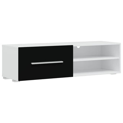 Unità Tv 5 Pz Con Illuminazione A Led Nero Opaco Truciolato
