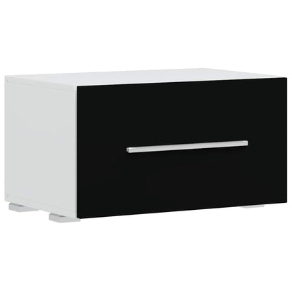 Unità Tv 5 Pz Con Illuminazione A Led Nero Opaco Truciolato