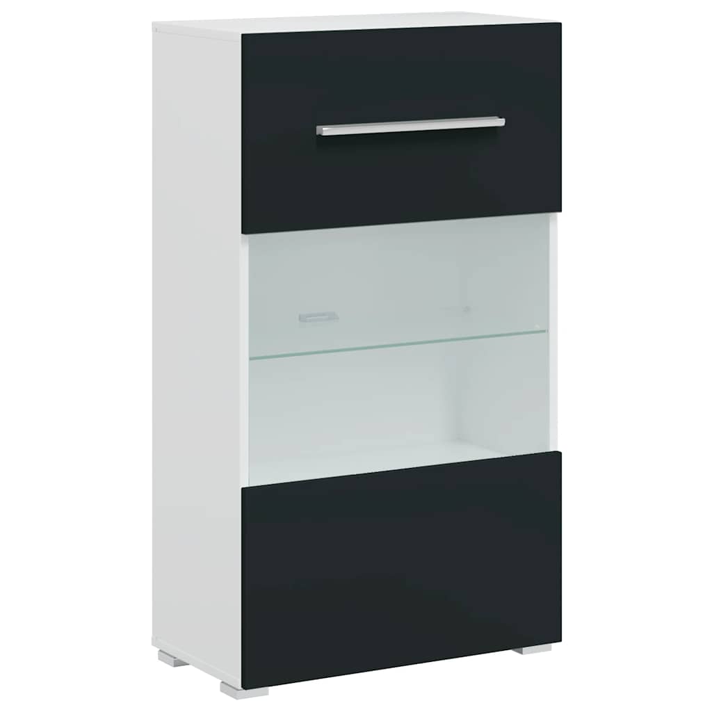Unità Tv 5 Pz Con Illuminazione A Led Indaco Opaco Truciolato