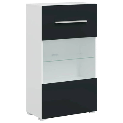 Unità Tv 5 Pz Con Illuminazione A Led Indaco Opaco Truciolato