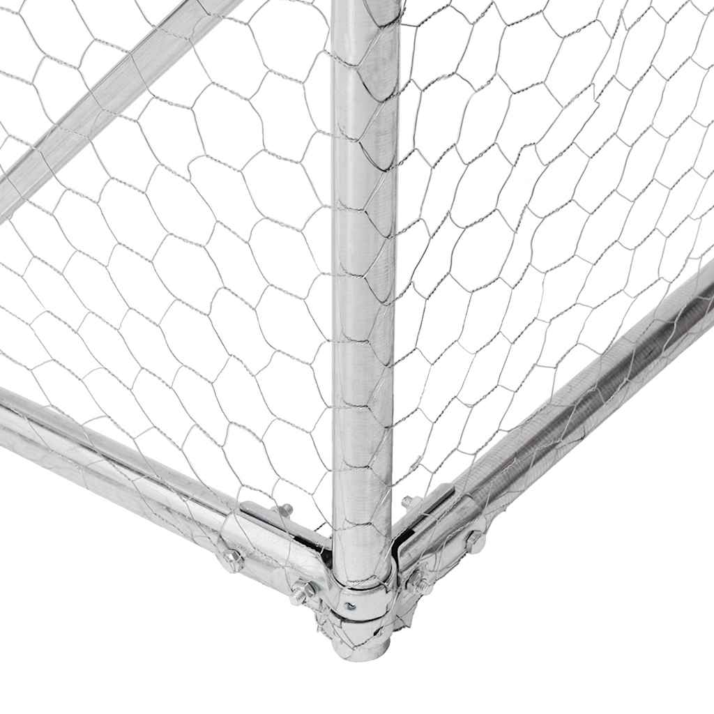 Recinto Per Polli Con Tetto 2,5X6X2,25 M In Acciaio Zincato