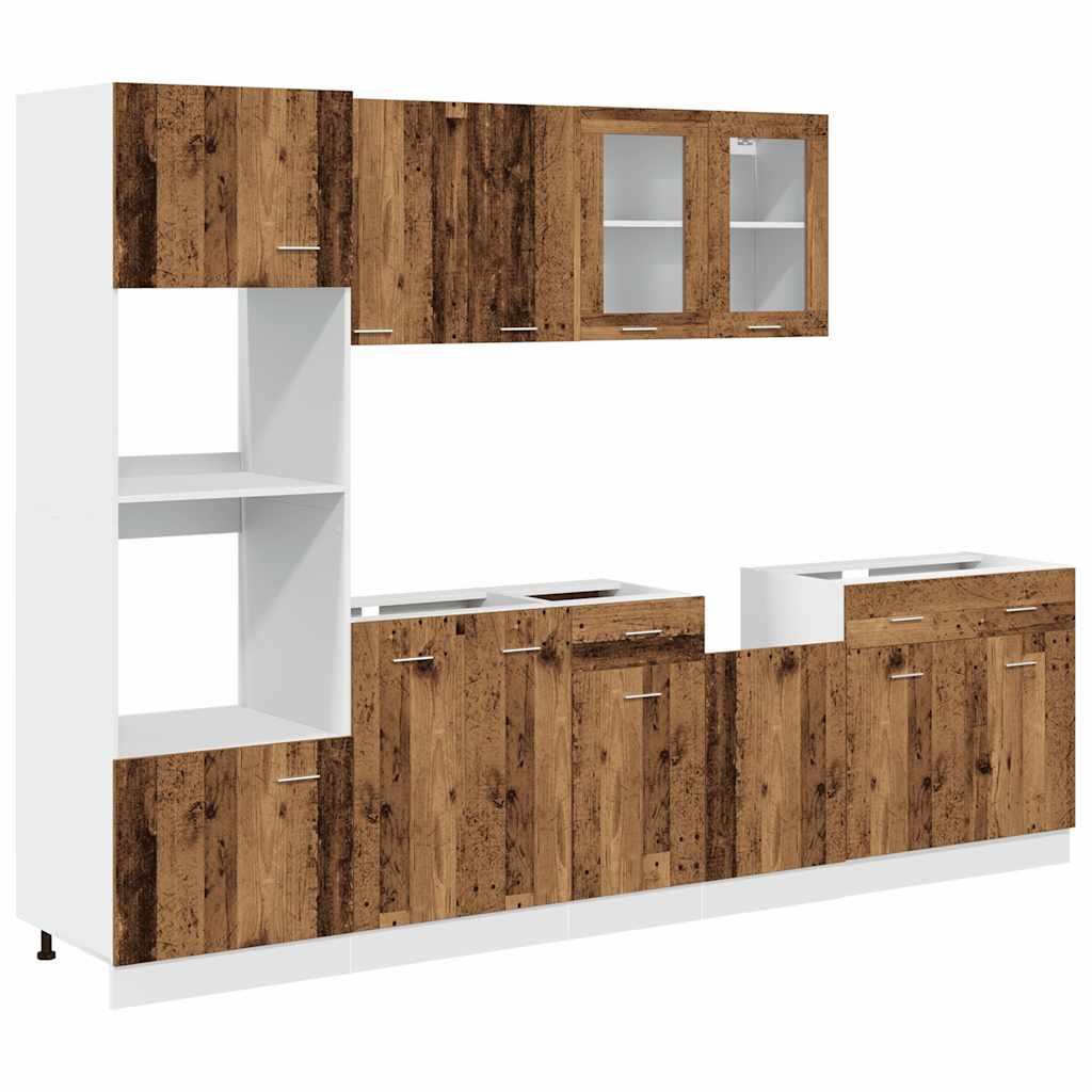 Set Di Mobili Da Cucina 7 Pz In Truciolato