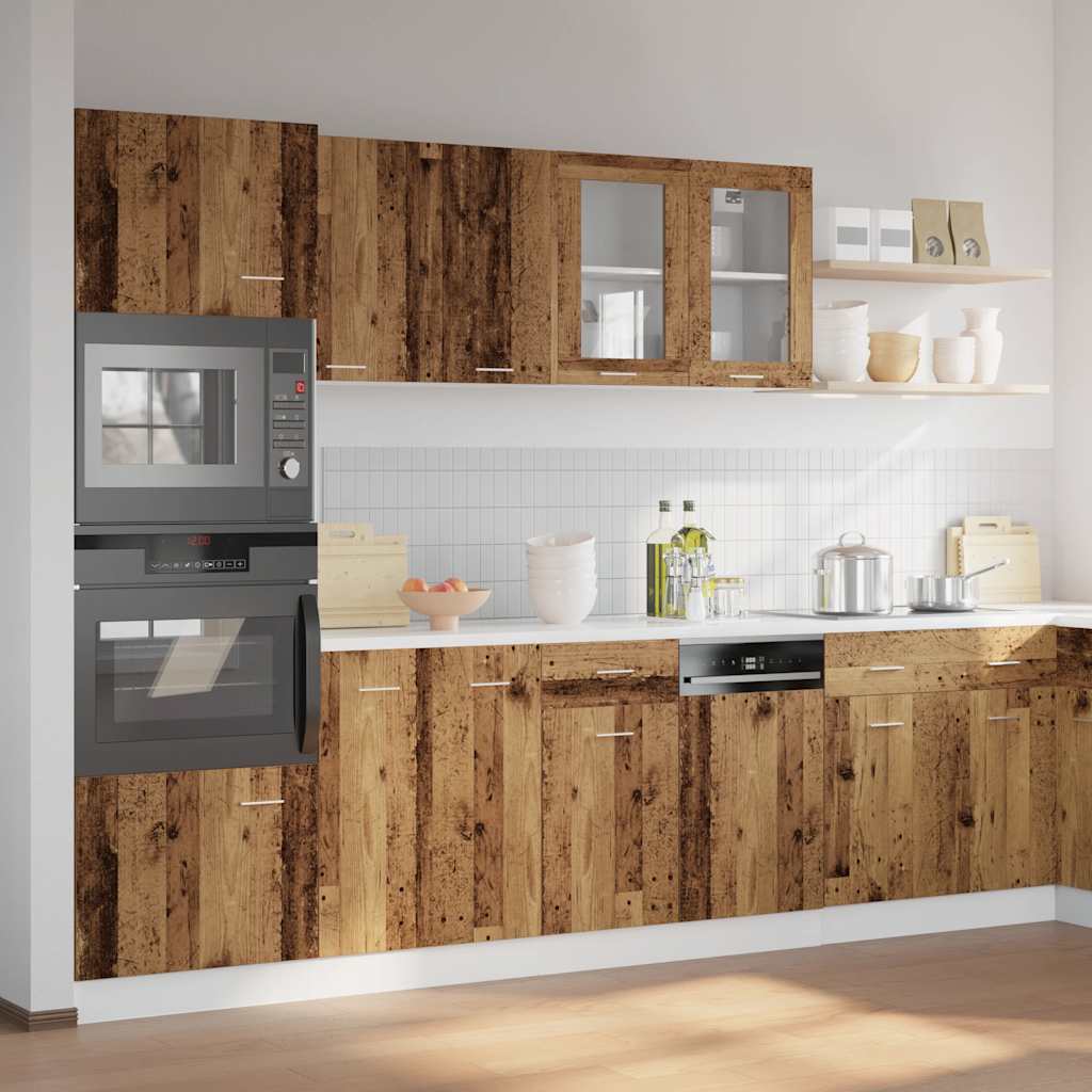 Set Di Mobili Da Cucina 7 Pz In Truciolato