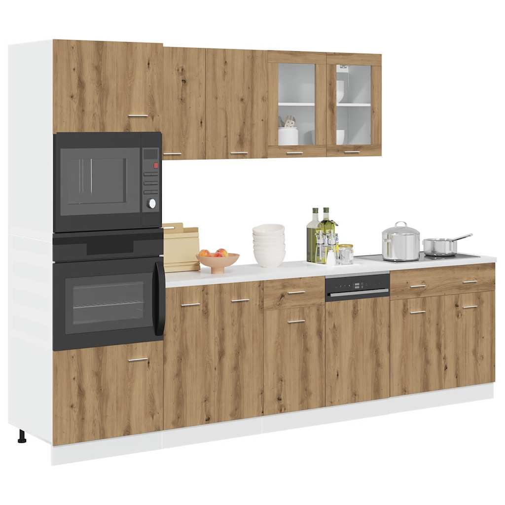Set Di Mobili Da Cucina 7 Pz In Truciolato