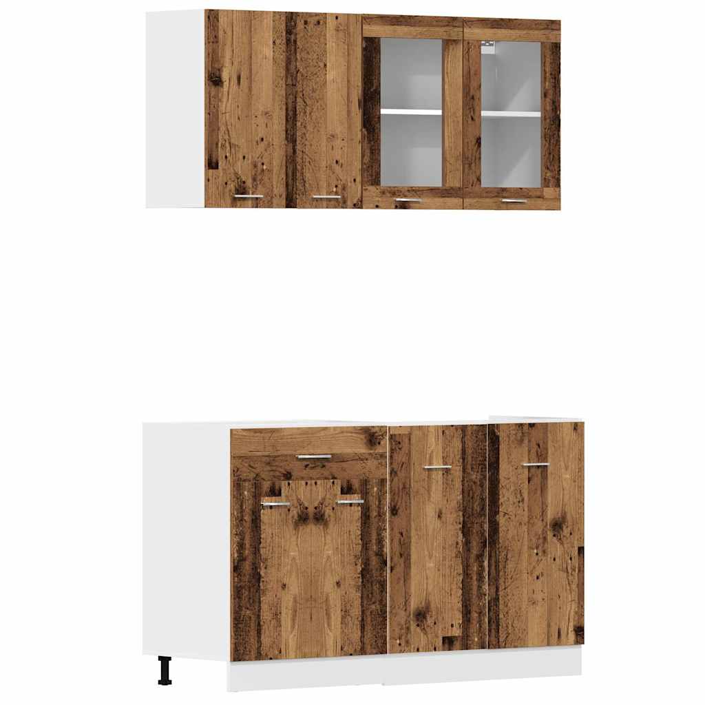 Set Di Mobili Da Cucina 4 Pz In Truciolato