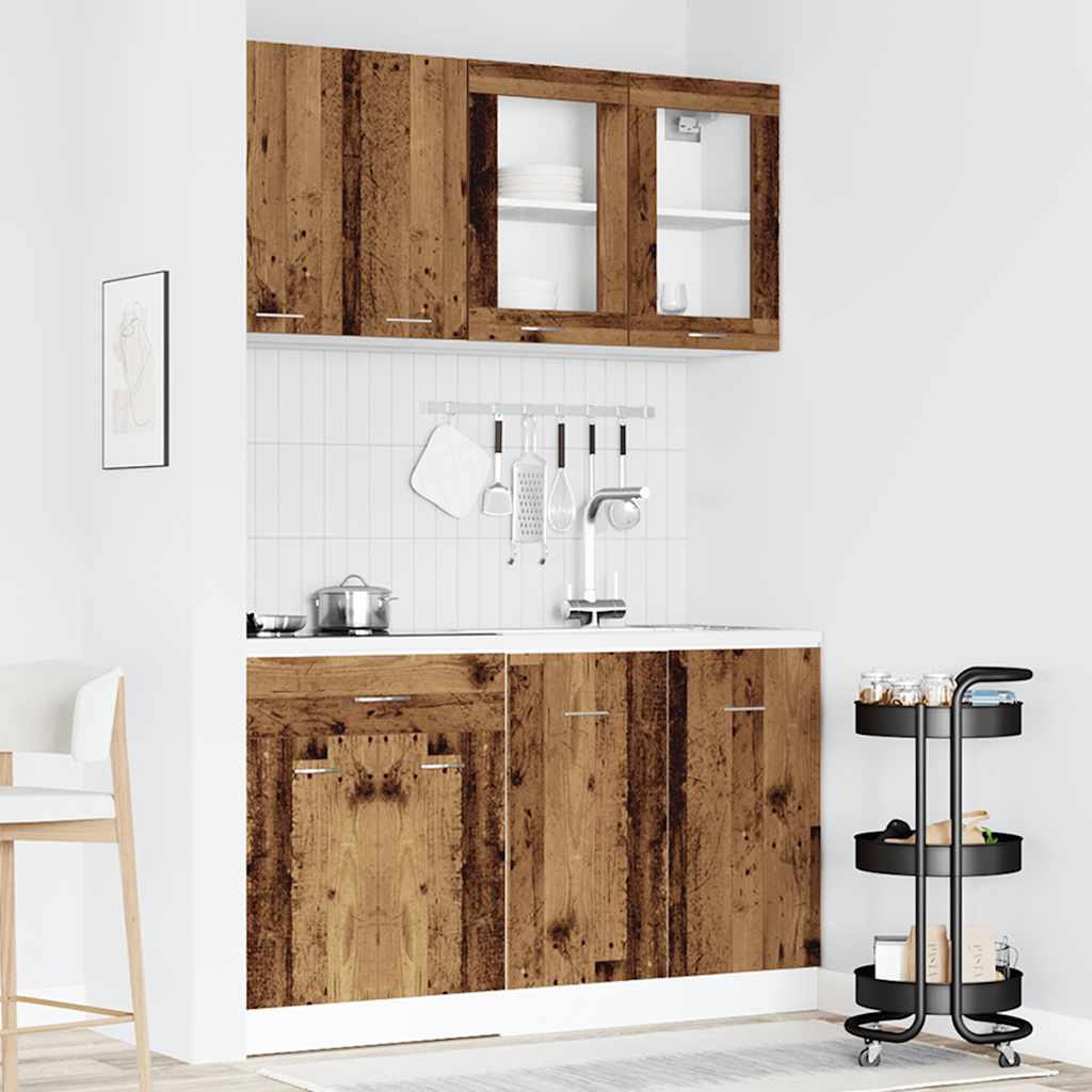 Set Di Mobili Da Cucina 4 Pz In Truciolato
