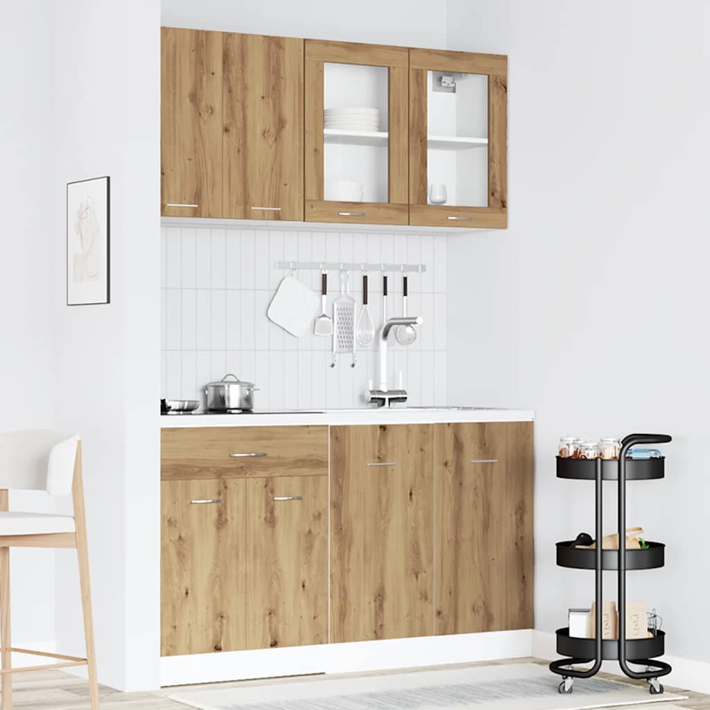 Set Di Mobili Da Cucina 4 Pz In Truciolato