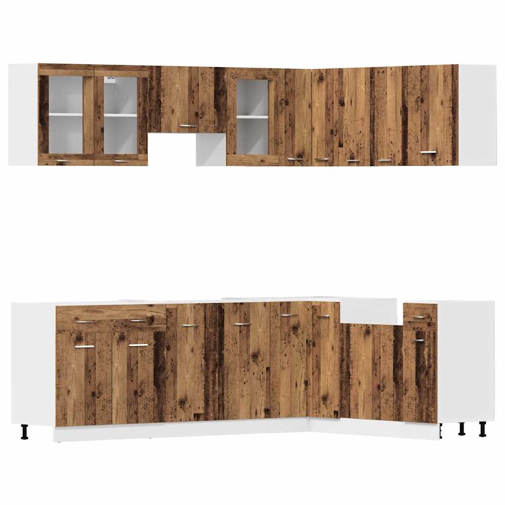 Set Di Mobili Da Cucina 11 Pz In Truciolato