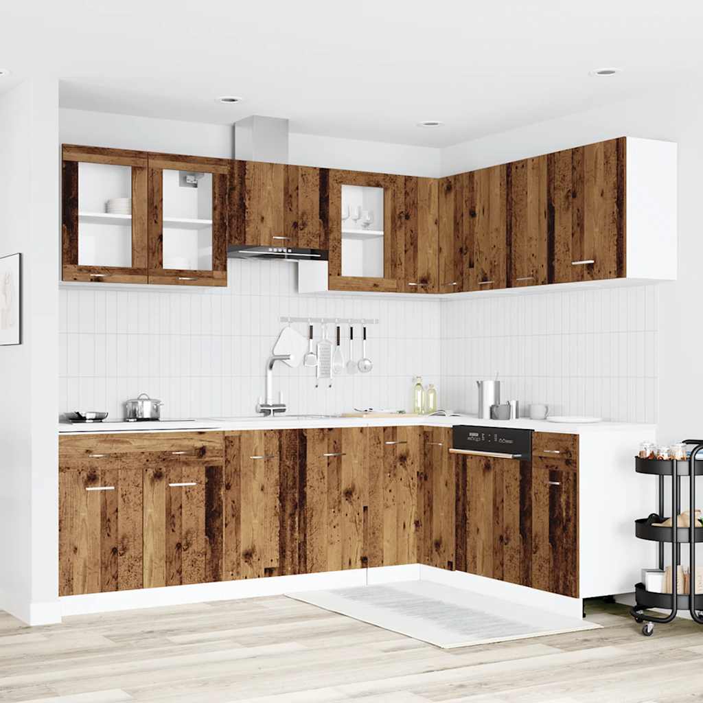 Set Di Mobili Da Cucina 11 Pz In Truciolato