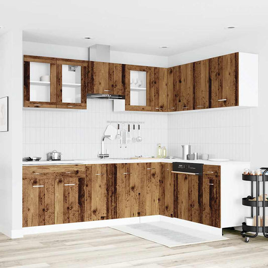 Set Di Mobili Da Cucina 11 Pz In Truciolato
