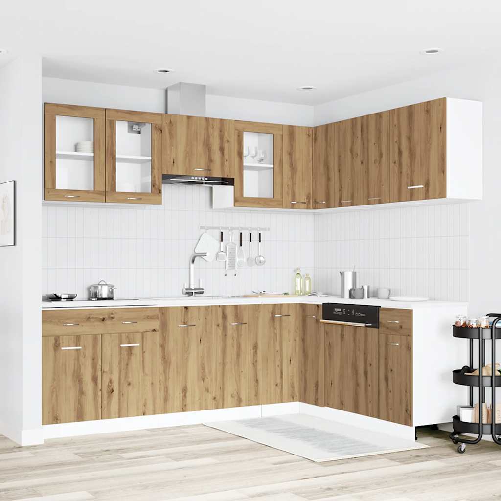 Set Di Mobili Da Cucina 11 Pz In Truciolato