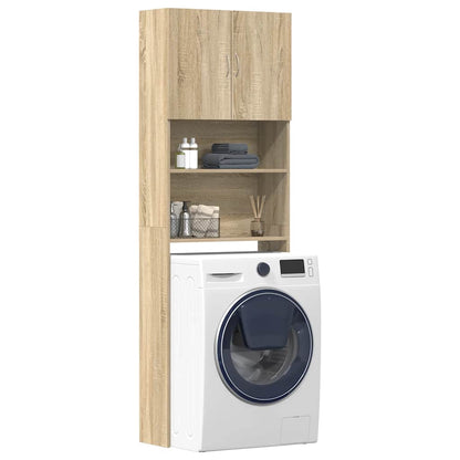 Mobile Lavatrice 64X24X190 Cm Legno Multistrato