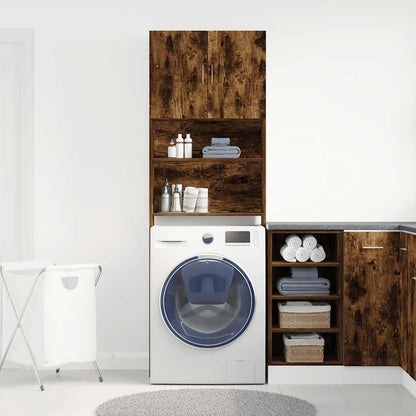 Mobile Lavatrice 64X24X190 Cm Legno Multistrato