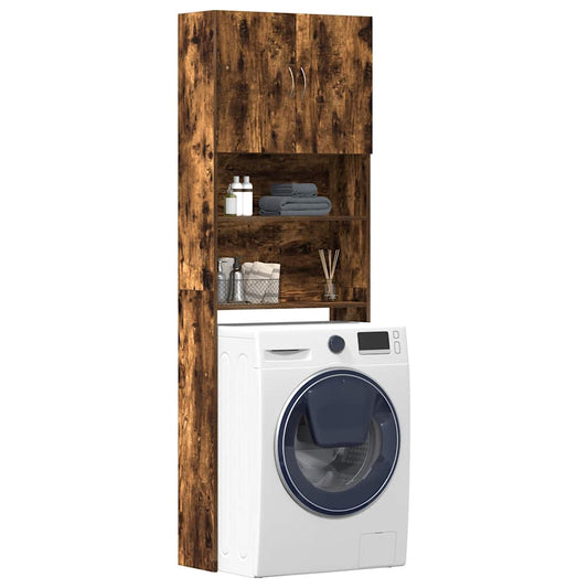 Mobile Lavatrice 64X24X190 Cm Legno Multistrato