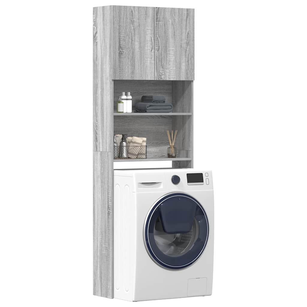 Mobile Lavatrice 64X24X190 Cm Legno Multistrato
