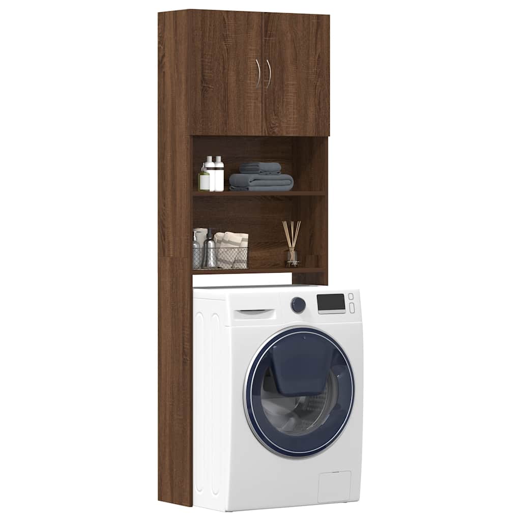 Mobile Lavatrice 64X24X190 Cm Legno Multistrato