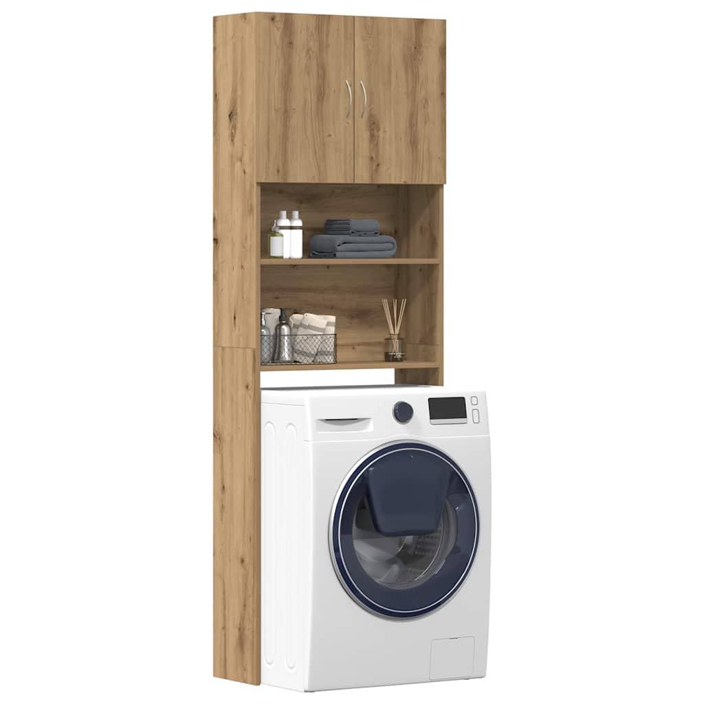 Mobile Lavatrice 64X24X190 Cm Legno Multistrato