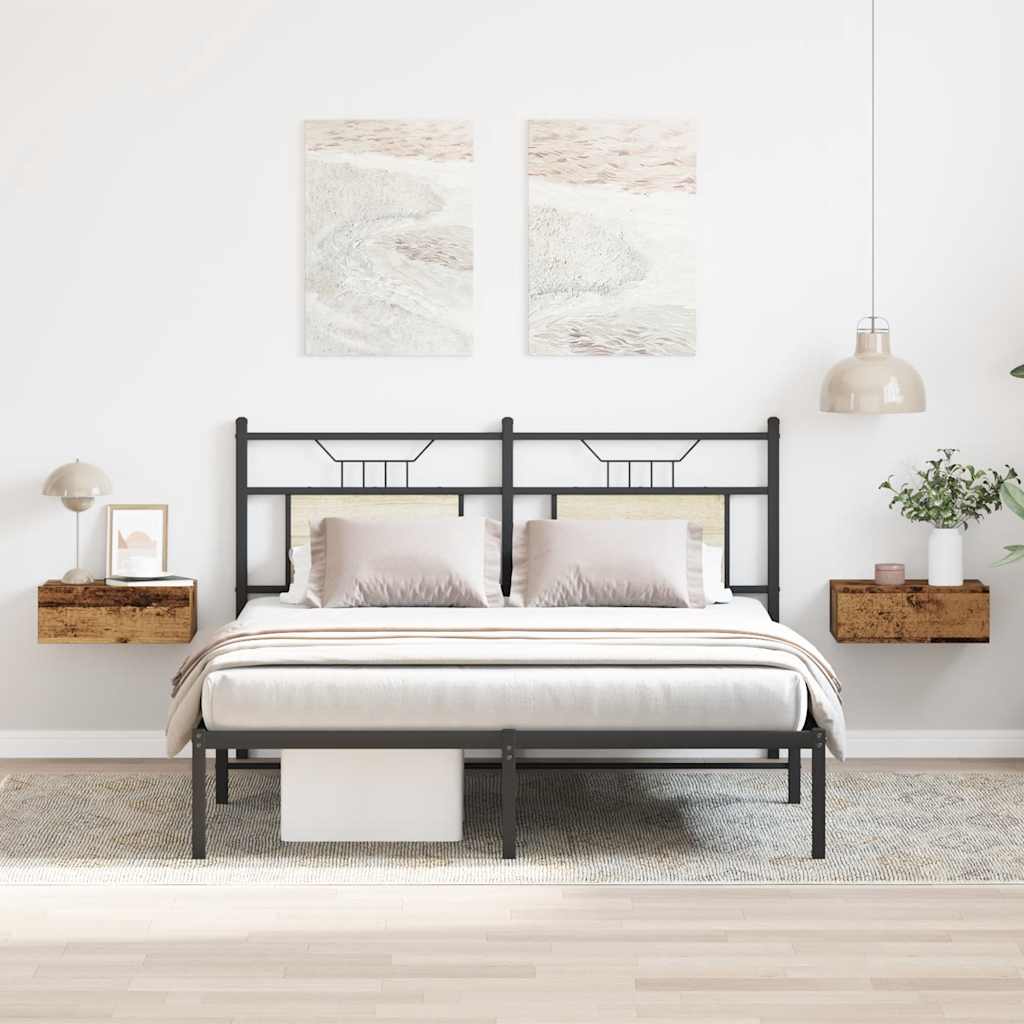 Comodini Pensili 2Pz 40X32X15 Cm Legno Multistrato