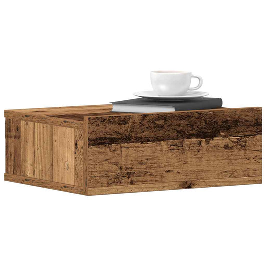Comodini Pensili 2Pz 40X32X15 Cm Legno Multistrato