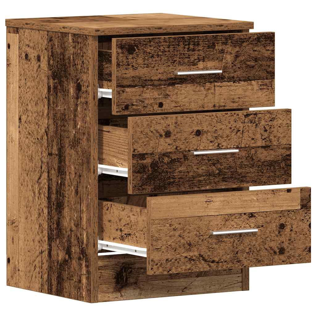 Comodini 2 Pz 38X35X55 Cm In Legno Multistrato