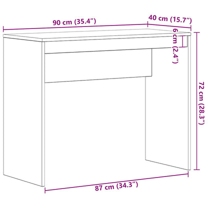Scrivania 90X40X72 Cm In Legno Multistrato