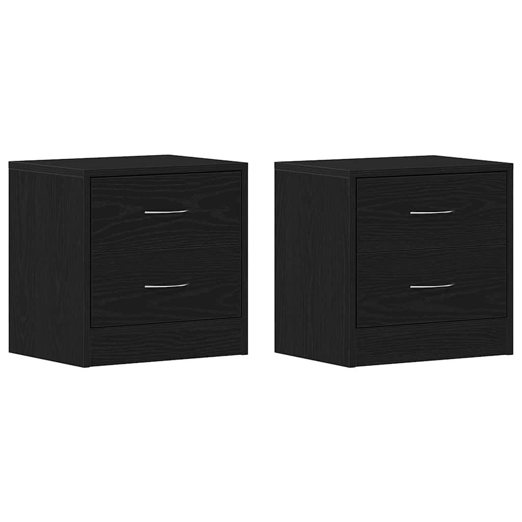 Comodini 2Pz 40X30X40 Cm In Legno Multistrato
