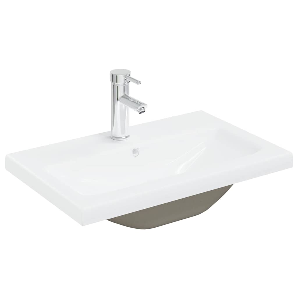 Mobile Da Bagno Con Lavabo Integrato E Rubinetto Legno Antico