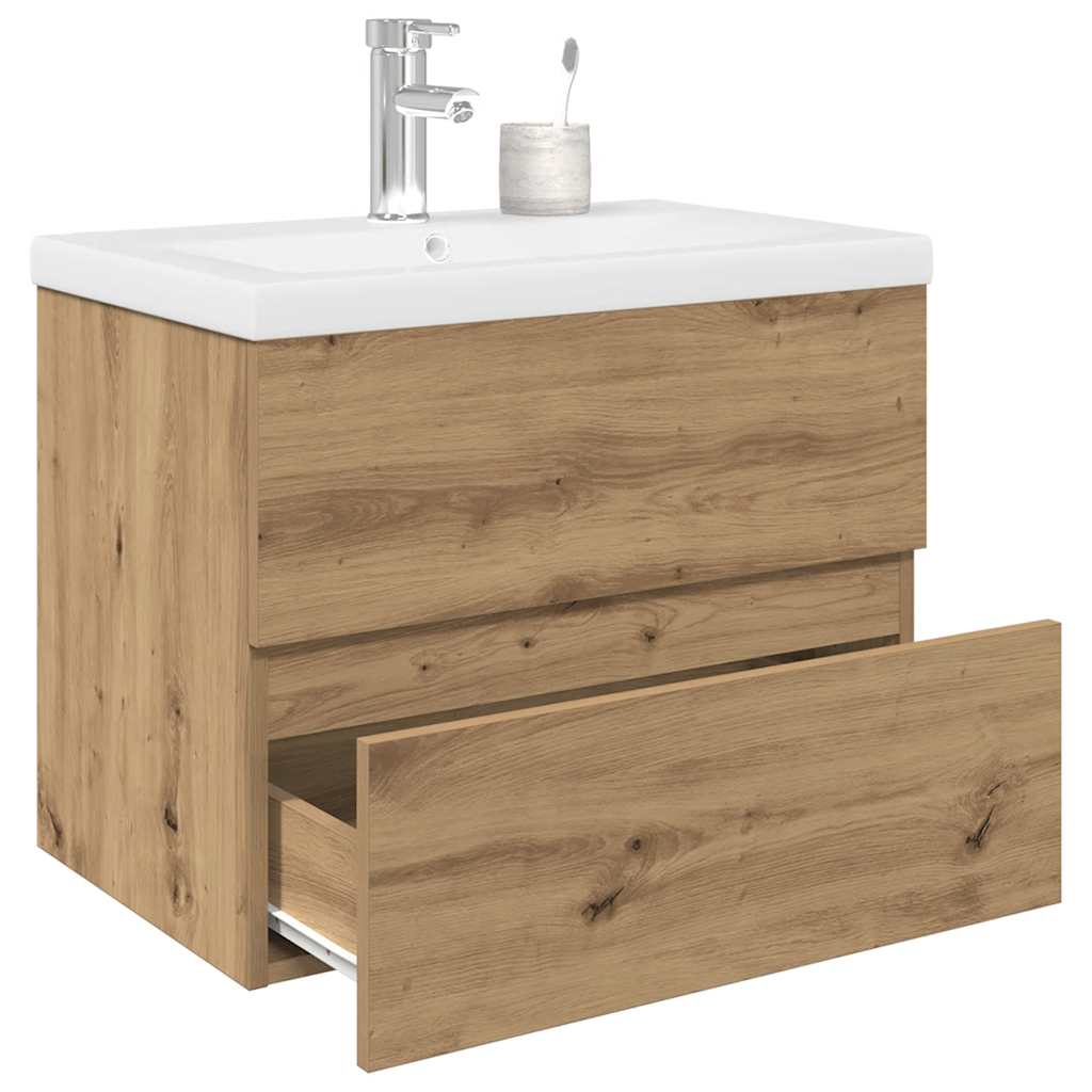 Mobile Con Lavabo Integrato Rovere Artigianale