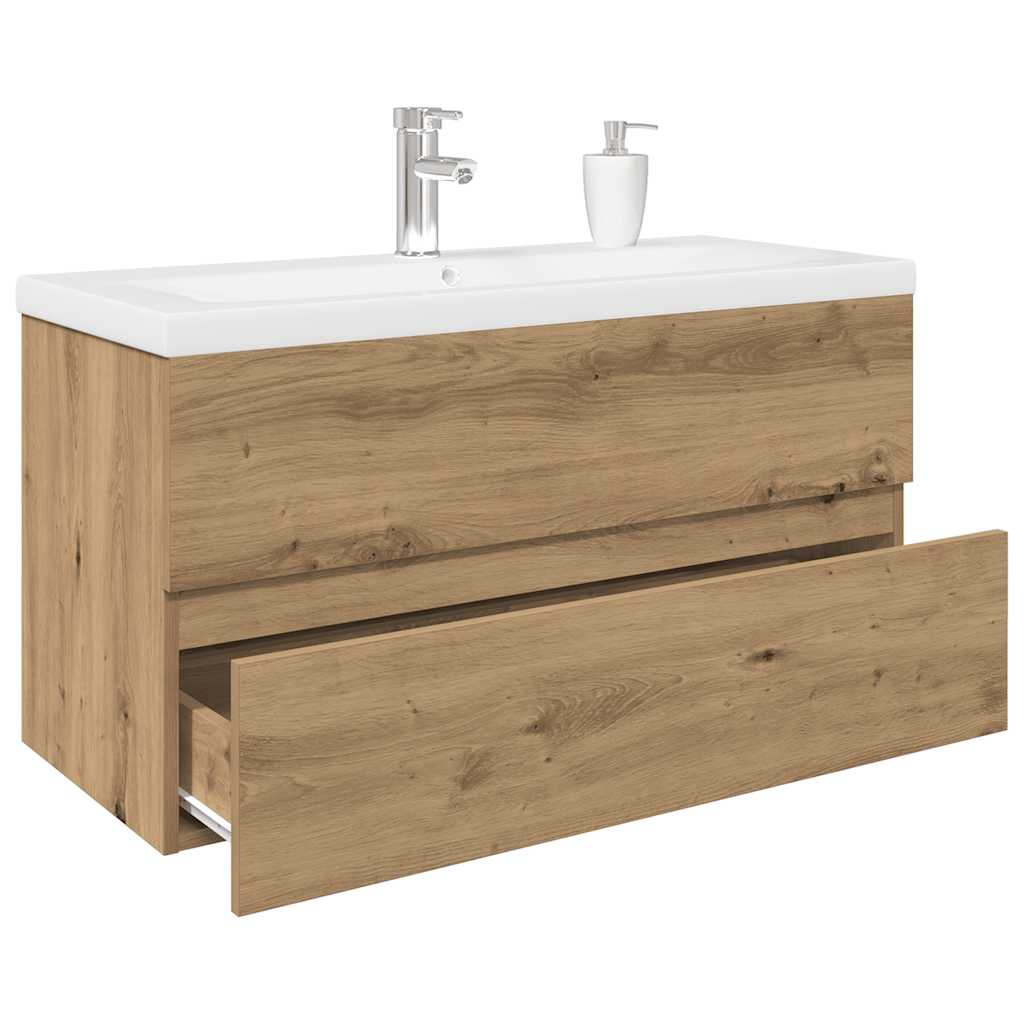 Mobile Con Lavabo Integrato Rovere Artigianale