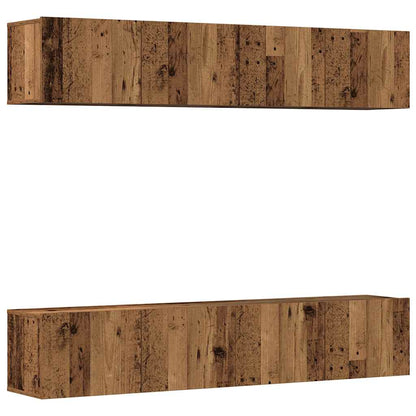 Mobili Tv A Parete 4 Pz In Legno Multistrato