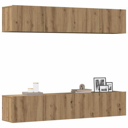 Mobili Tv A Parete 4 Pz In Legno Multistrato
