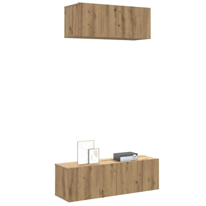 Mobili Tv A Parete 3 Pz 100X30X30 Cm In Truciolato