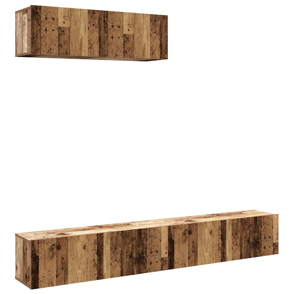 Mobili Tv A Parete 3 Pz 100X30X30 Cm In Truciolato