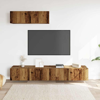 Mobili Tv A Parete 3 Pz 100X30X30 Cm In Truciolato