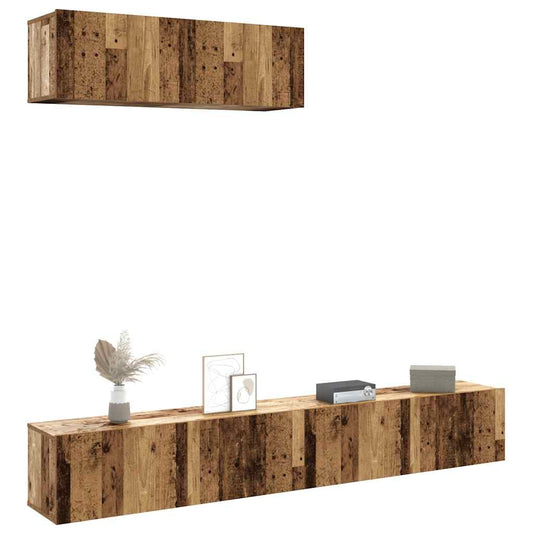Mobili Tv A Parete 3 Pz 100X30X30 Cm In Truciolato