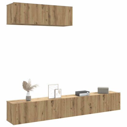 Mobili Tv A Parete 3 Pz 100X30X30 Cm In Truciolato