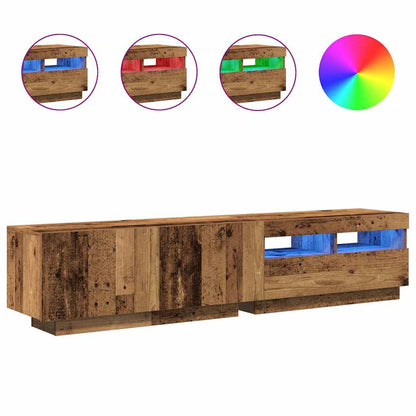 Mobile Porta Tv Con Led 180X35X40 Cm Truciolato