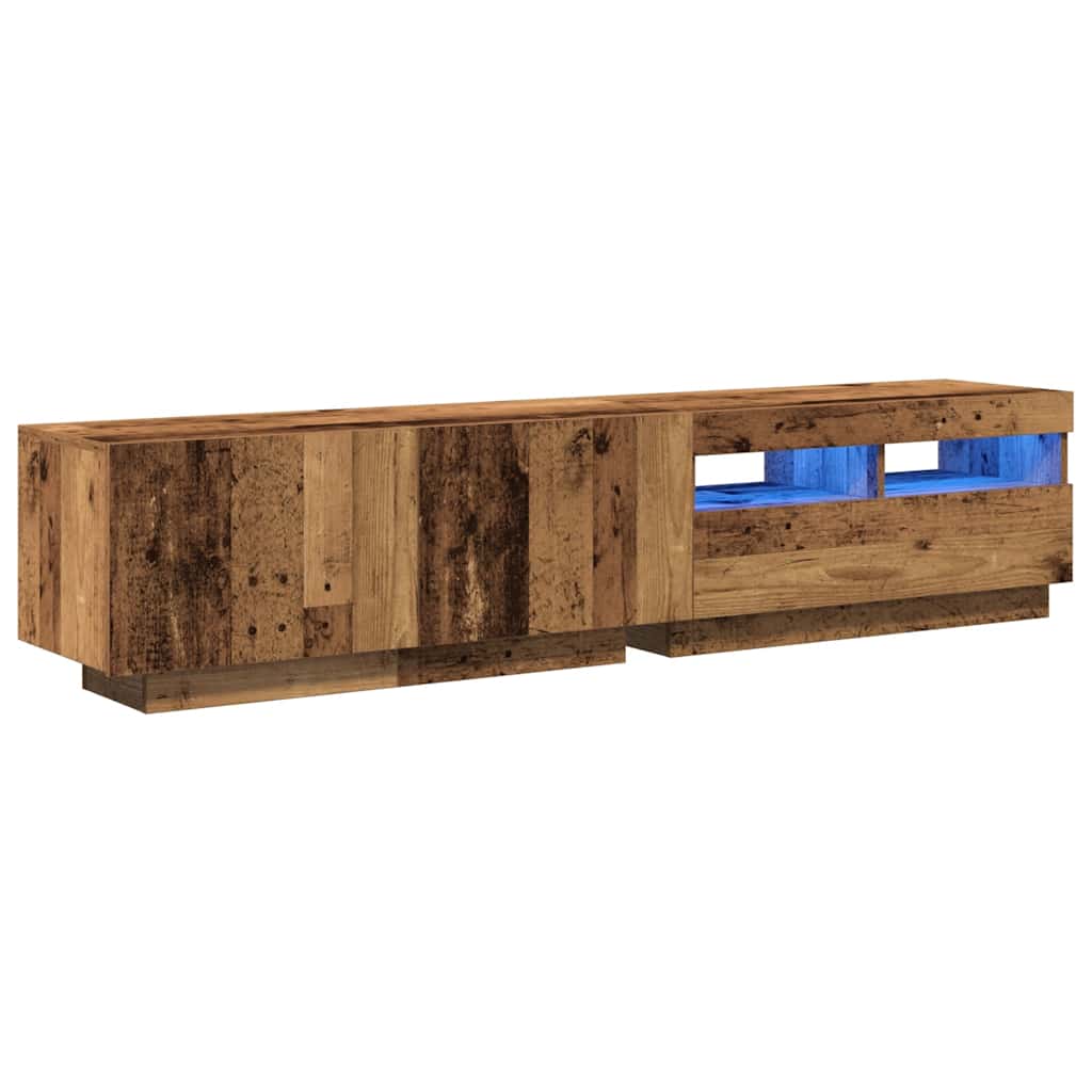 Mobile Porta Tv Con Led 180X35X40 Cm Truciolato